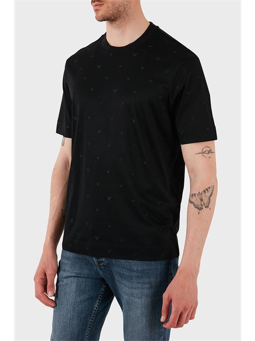 T-shirt with all-over micro eagle Emporio Armani | EM001400 AF10017.FC185